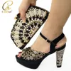 Arrival African Wedding Shoes and Bag Set Decorated with Rhonestone Shoes and Bags To Match for Wedding Luxury Shoes Women 240306