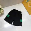 Nya babyspårsuits Green Logo Kids Tvådelar Storlek 90-160 cm Runda hals T-shirt Suits pojkar flickor t-shirt och shorts 24mar