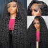 30 Inch Loose Deep Wave Lace Frontal Wig Water Wave 13x6 HD Lace Front Wig Brazilian Curly Human Hair Wigs for Women