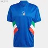 Fans toppar 2024 Italien Soccer Jerseys Jubileum Fotbollskjorta Jorginho Barella Spinazzola Locatelli Top Thiland Women Kids Kits Long Sleeveh240313