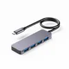 4 em 1 USB C Hub Dock Type C para USB 3.0 Adaptador divisor de 4 portas para Macbook Pro Huawei Matebook Laptop PC