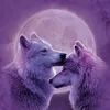 Wolf DIY 5D Diamond Målning Hela runda borrharts Animal Diamont Brodery Cross Stitch Home Decor Dropship Wall Art 210608296P