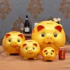 Ceramic Cartoon Boxes Creative Golden For Gift Piggy Bank Children's Retro Coin Tank Money Savings Home Decoration GG50CQ 201264F