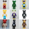 Oggetti decorativi Figurine 28CM 400 Bearbricklys per ka Action Figures Cartoon Blocks Bear Dolls Modelli da collezione in PVC Giocattoli Ani303M