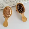 Peigne à cheveux en bois, brosse à palette saine, brosse de Massage des cheveux