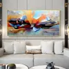 Pinturas abstrata geométrica mulher pintura casa decoração arte de parede para sala de estar impressão sem moldura core233x