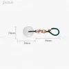 Chaveiros Lanyards Natural Branco Verde Jade Ágata Pedra Rodada Pingente Chaveiro Mão-esculpida Lucky Amulet Chaveiro Presentes Para Homens Mulheres LDD240312