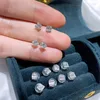 Ohrstecker Natürlicher 1 Karat Edelstein Bizuteria Diamantohrring Für Frauen S925 Silber Ohrringe Bijoux Femme 925 Schmuck Mädchen