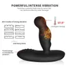 Zabawki dla dorosłych 360 wibratory analne ogrzewanie Anal Butt Wtyczka prostaty masażer z zdalnym ergonomicznym projektem zabawki seksualne dla mężczyzn i par2403