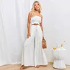 2024 Vår/sommar Nya Temu Womens Wide Leg Pants Elastic Belt Wide Leg High midja lång kjol plus storlek kvinnor kläder kvinnor designer kläder kvinnor kläder er