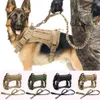 戦術犬ハーネスベストミリタリーK9ワーキング犬の服ハーネスリーシュセットミディアムラージドッグ用モル犬のベストドイツの羊飼い1298m