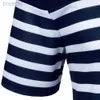 Men's Polos Short Sleeve Polo Shirt Two-Color Splicing And Stripe Design Streetwear Casual Fashion Polo Shirt ldd240312
