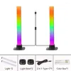 Veilleuses intelligentes, contrôle du son, lumière Led RGB, rythme de la musique, lampe d'ambiance avec application pour télévision, jeu, décoration de bureau