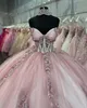 Великолепные платья принцессы для шариковых платье -робковые шарики artido de quinceanera bpodice сладкое 15 маскарадного платья