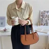 HBP Non-Brand Coreano moda donna elegante temperamento borse colore puro semplice borsa a tracolla in PU irregolare retrò popolare sotto le ascelle