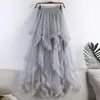 Jupes Femmes Tulle Jupe À Volants Multicouche Maille Une Ligne Tier Tutu Bal De Mariage Longue Natation Filles Tennis