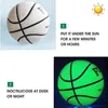 Glowing Reflective Basketball Size 7 Outdoor Indoor Ball for Night Game Adult or Kids Basketball Sports Gift 240229