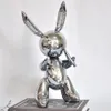 バルーンウサギ彫刻ホームデコレーションアートアンドクラフトガーデンデコレーションクリエイティブ彫像T200330291J