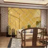 3D-Wandspiegel-Aufkleber für Wohnzimmer, Heimdekoration, modernes Rautenmuster, DIY-Wandaufkleber, Acryl, dekorativer Aufkleber2442