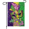 Brazilian Mardi Gras Garden Flag Carnival Festive Atmosphere Decoration Outdoor Courtyard Yard Flags Welcome Flags vid ingången till husen P291