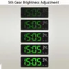 ساعات أخرى ملحقات الصوت التحكم الصوتي في المنبه الرقمي Teperature Snooze Night Mode Table Table Clock 12/24h antibrant Funtion LED Clocks WatchL2403