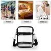 Transparent midja roligt pack Clear Sling Belt Bag PVC Portable Travel Hip Bum Small Purse Crossbody Shoulder Chest Phone Pouch 240311