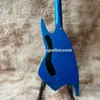 J backlund jbd 400 em forma de tubarão metálico azul guitarra elétrica espelho pickguard mini captadores humbucker envoltório arround arremate