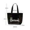 London Style Clear PVC Tote Shopping Bag Eco Friendly Signature Transparent Shopper Handbag and Gym Women Work Purses for Beach 240307