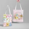 Kuromi Bag Shoulder Foldable Fashion Large Canvas Handbag High Capacity Shopping Bag