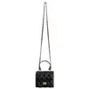 HBP Non-Marca 2024 Nuovo Design Piccola Borsa a tracolla Mini Diamante Borsa in pelle PU Cinghie a catena in metallo Quadrato Donna Crossbody di lusso