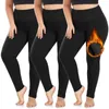 Calças femininas velo forrado inverno 80s leggings para mulheres biker shorts mulheres com bolso pós-parto sweatpants