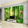 Papel tapiz 3d, hermosas flores del bosque, decoración para sala de estar y dormitorio, papel de pared premium 2381