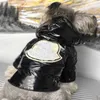 Pet Kış Kalınlaştırılmış Ekmek Giysileri Köpek Sıcak Ceket Mor ve Siyah Parlak Yüzlü Evcil Hayvan Güz