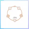 Van clover – Bracelet à fleurs pour femmes, Version haute, argent pur 925, gravure Laser, fleur, Bracelet complet, diffusion en direct, cleefies