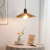 Lampes suspendues Style japonais Restaurant lustre rétro en bois massif chez l'habitant salon de thé atmosphère suspendue lumière café petite lampe