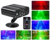 128 Mönster Hem LED Disco Light Professional DJ Stage 8 Holes Laser Projector Lights Music Control Party Light for Wedding Bar U8257779