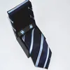 Hommes cravates poche carré coffret cadeau marque homme mode lettre rayé cravates Slim cravate classique affaires décontracté vert cravate For2674