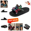 2024 sandales de créateurs diapositives noir marron coureur en cuir chaussures pour femmes plage sandels talon tongs décontractées GAI