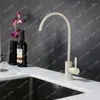 Bathroom Sink Faucets German White Water Purifier Swan Neck Faucet Stainless Steel Household Kitchen Drinking