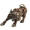 Copper production Charging Bull creative gifts Lucky ornaments stock market and business home office decoration feng shui T200710251f