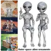 Statue extraterrestre de l'espace, ensemble de figurines martiens pour la maison, intérieur et extérieur, ornements de jardin, miniatures 316Z