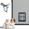 Cat Carriers Pet Dog Screen Door With Magnetic Flap Lockable For /Door Window And Porch