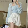 Women's Shorts Summer Shorts Sweet And Salty Flower Bud Lantern Pumpkin Short Pants Loose A-line Skirt Bubble Pants ldd240312