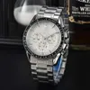 Męskie OMGS Watch Designer Oms Watch Submariner Super Lunar Overlord Series Multi Funkcjonalny noc Glow Quartz Męskie zegarek zegarowy pasek ze stali nierdzewnej klasyczny