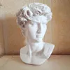 David Head Ritratti Busto Mini Statua in gesso Michelangelo Buonarroti Decorazione domestica Resina ArtCraft Schizzo Pratica213f