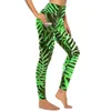 Женские леггинсы, штаны для йоги с тропическими растениями, сексуальные пальмовые листья, графические леггинсы с высокой талией для бега, женские повседневные эластичные спортивные колготки