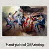 Pinturas abstratas modernas banda de concerto pintados à mão ainda vida arte óleo sobre tela para sala escritório decoração da parede3185