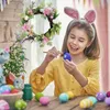 Decorative Flowers Happy Easter Decor Decoration 2024 Wreath Spring Decorating Simulation Egg