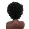 آلة أسود قصيرة صنعت شعر مستعار غريب الأفرو للنساء السود