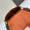 Bolso de nailon, bolso de diseñador 10A, bolso de lujo con forma de nube, bolso de almohada para mujer, bolso verde y negro de piel de oveja #9801a